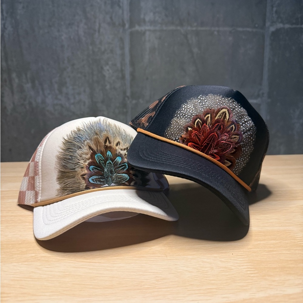 Wild Feather Camo Trucker Hat - Picture 6 of 6